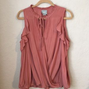 Anthropologie Maeve cold shoulder top